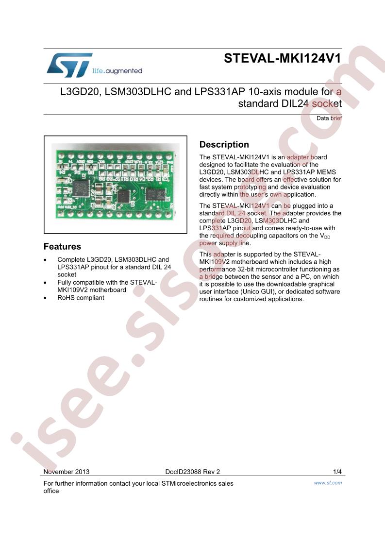 STEVAL-MKI124V1 Brief