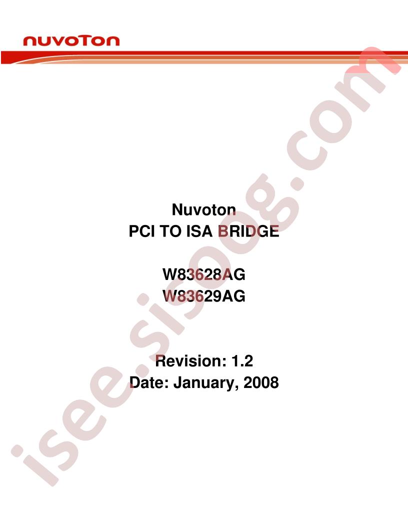 W83628AG, W83629AG