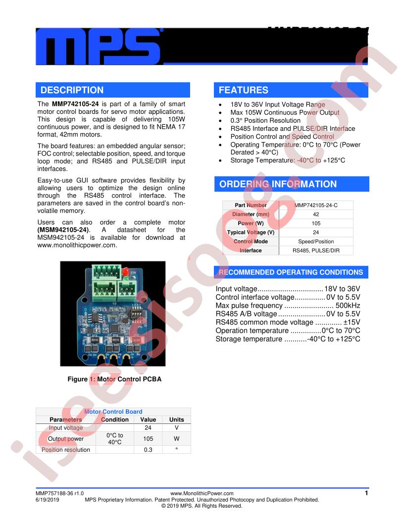 MMP742105-24 Datasheet