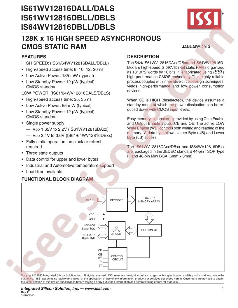 IS6(1,4)WV12816Dxll/DxLS