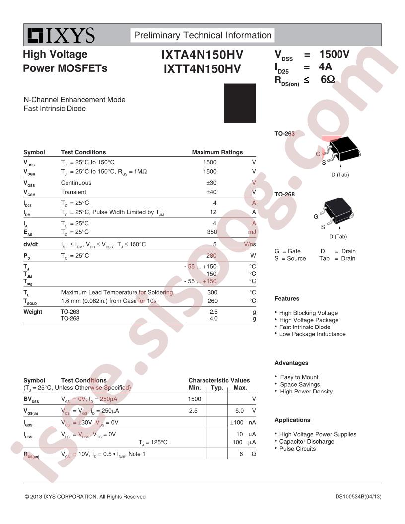 IXT(A,T)4N150HV