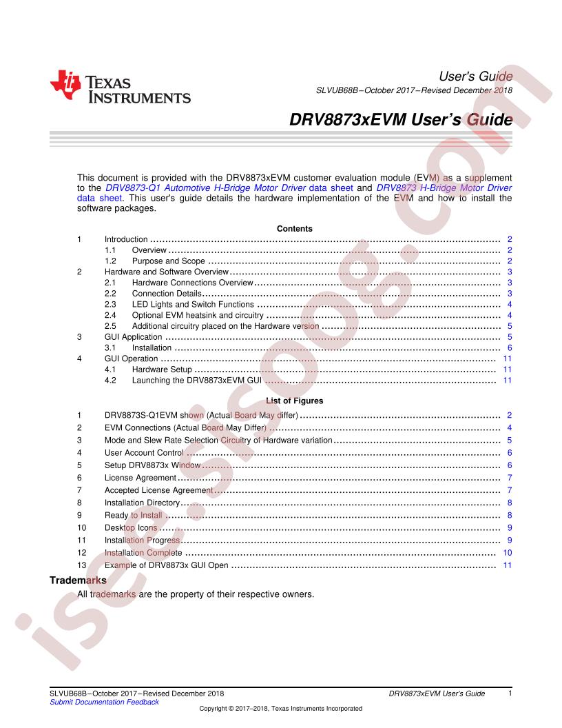 DRV8873x(-Q1)EVM User Guide