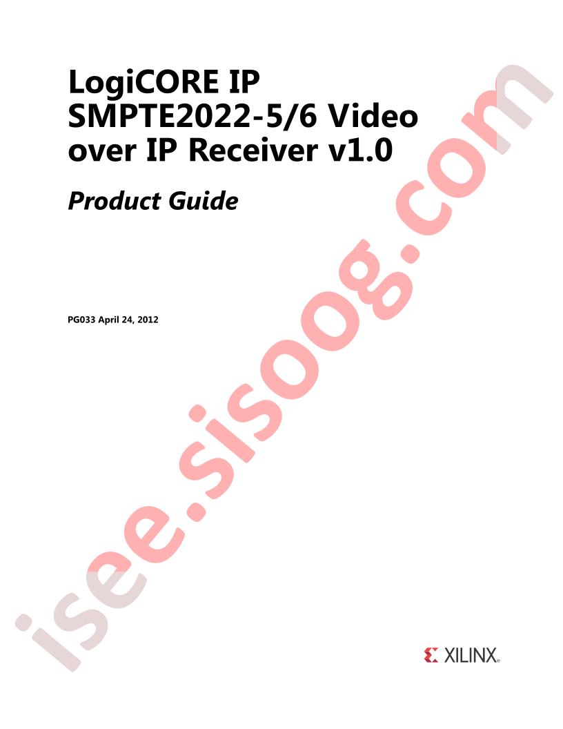 SMPTE2022-5/6 Video Over IP Guide