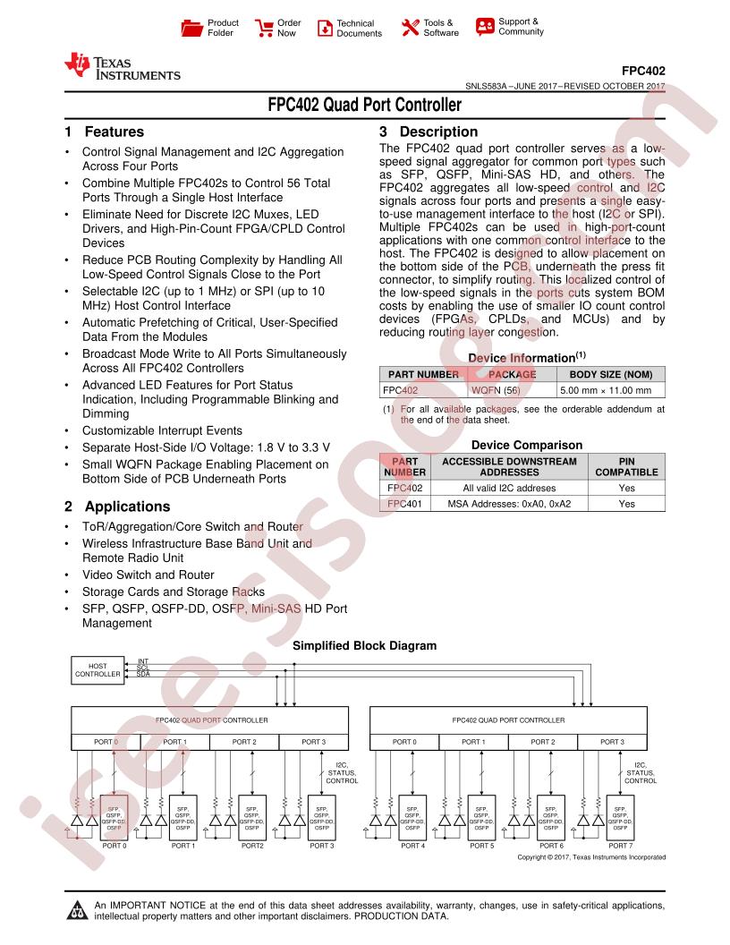 FPC402 Datasheet