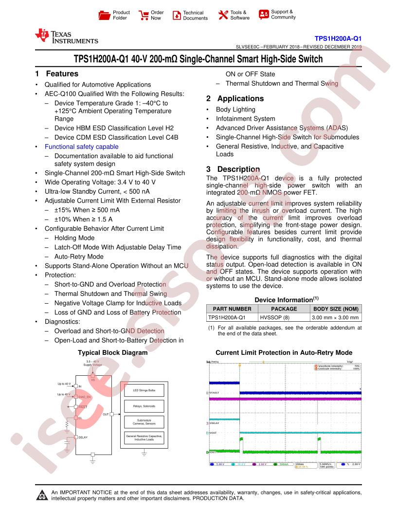 TPS1H200A-Q1 Datasheet
