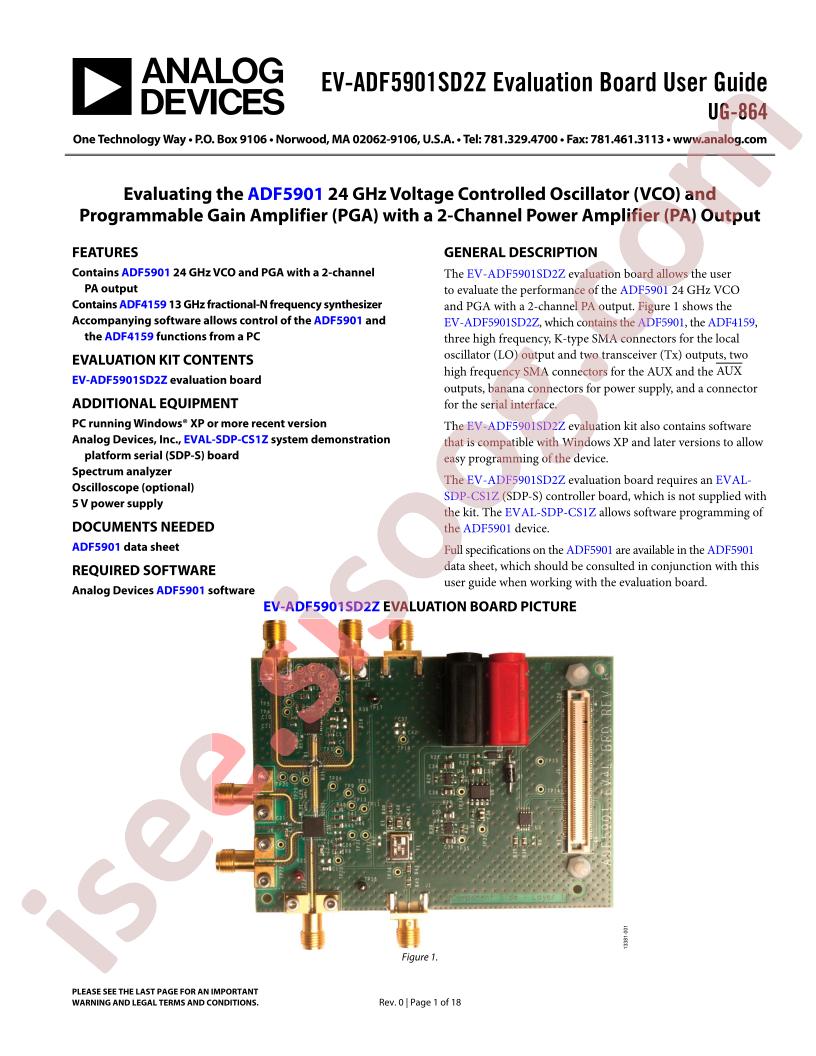 EV-ADF5901SD2Z Guide