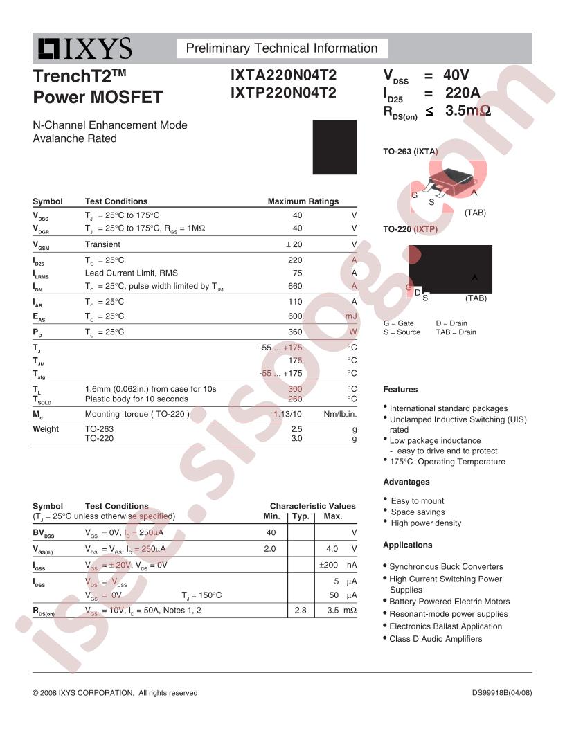 IXT(A,P)220N04T2