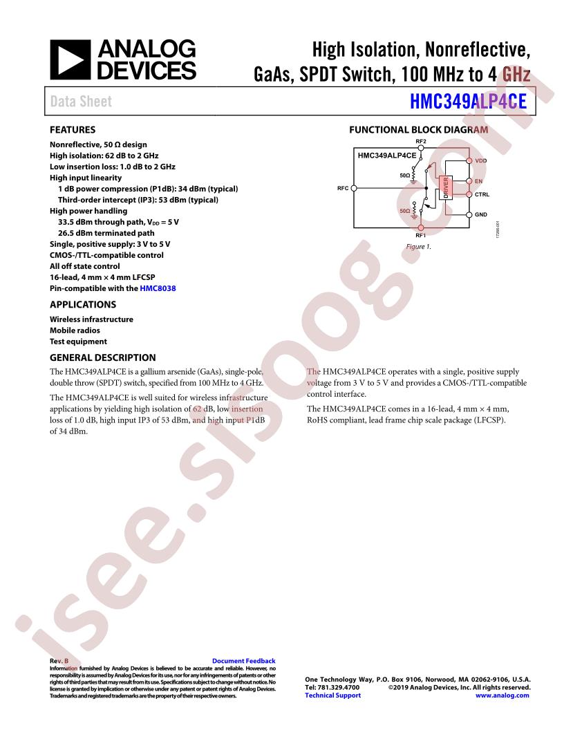 HMC349ALP4CE