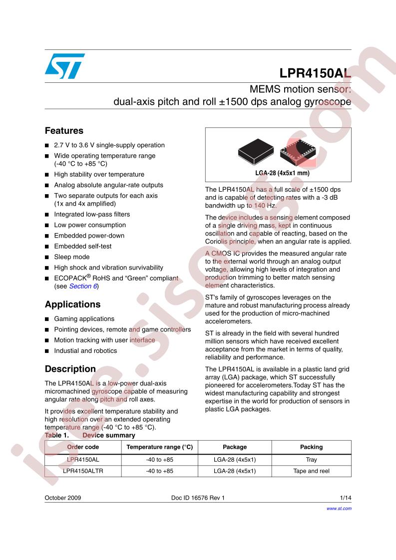 LPR4150AL