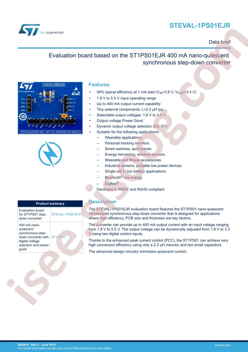 STEVAL-1PS01EJR Data Brief