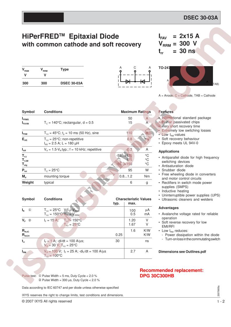 DSEC30-03A