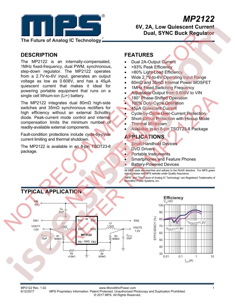 MP2122 Datasheet