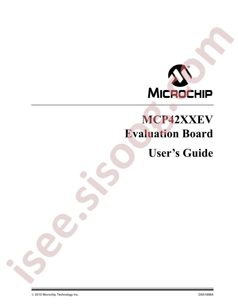 MCP42XXEV Eval Brd User Guide