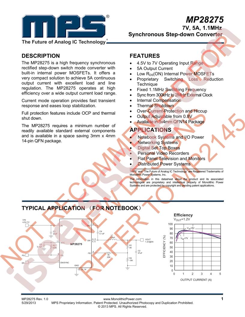 MP28275 Datasheet