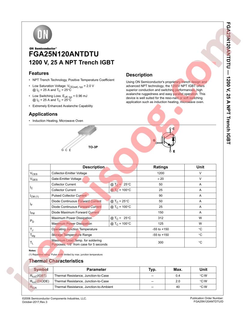 FGA25N120ANTDTU