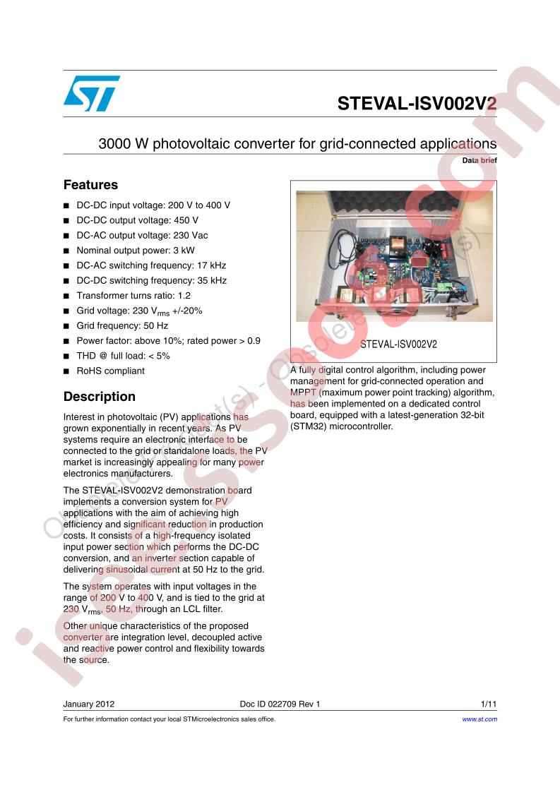 STEVAL-ISV002V2 Brief