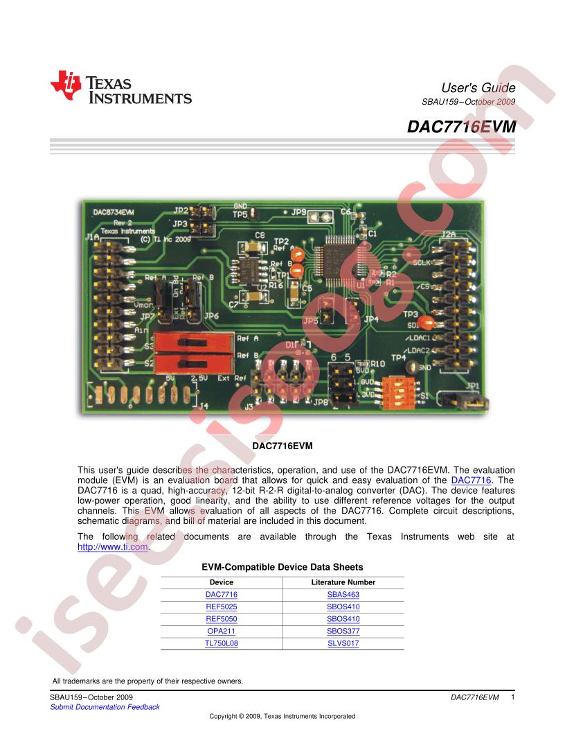 DAC7716EVM