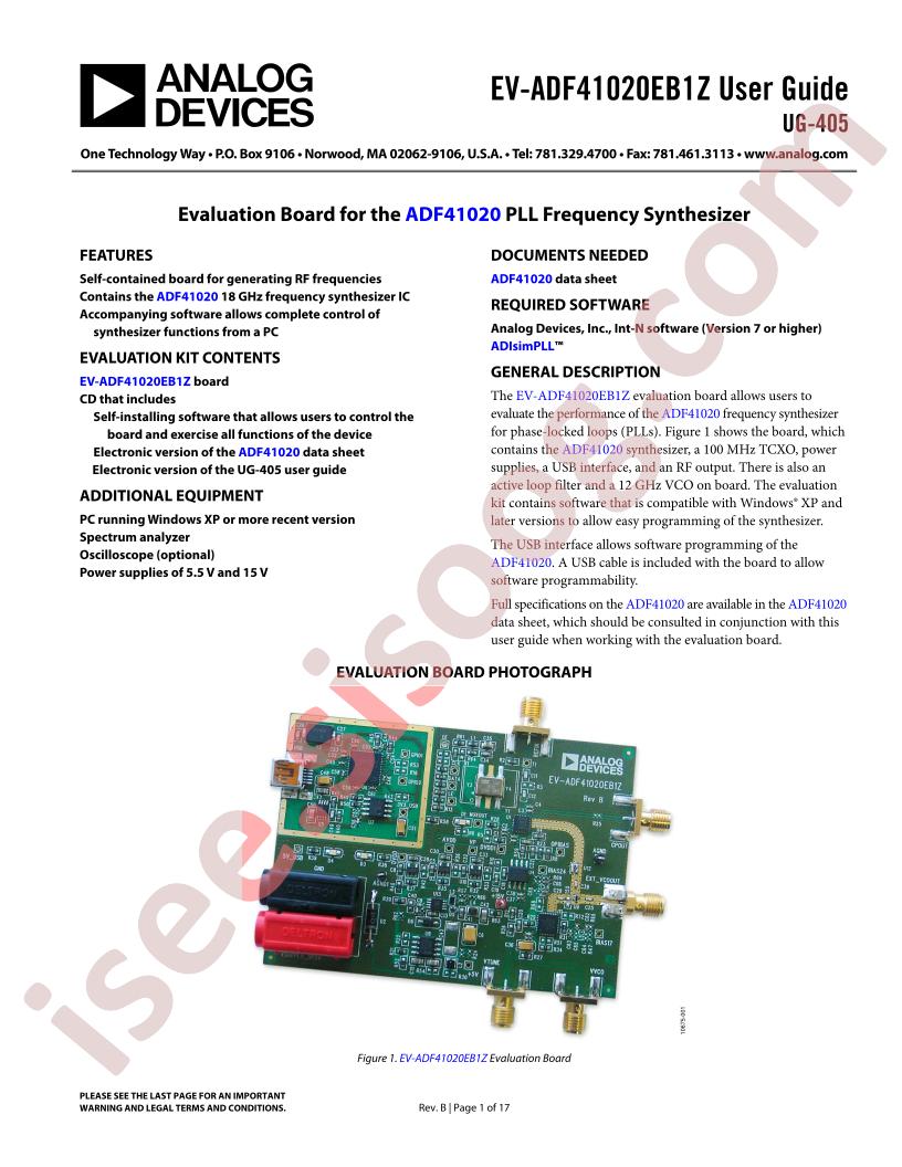 EV-ADF41020EB1Z User Guide