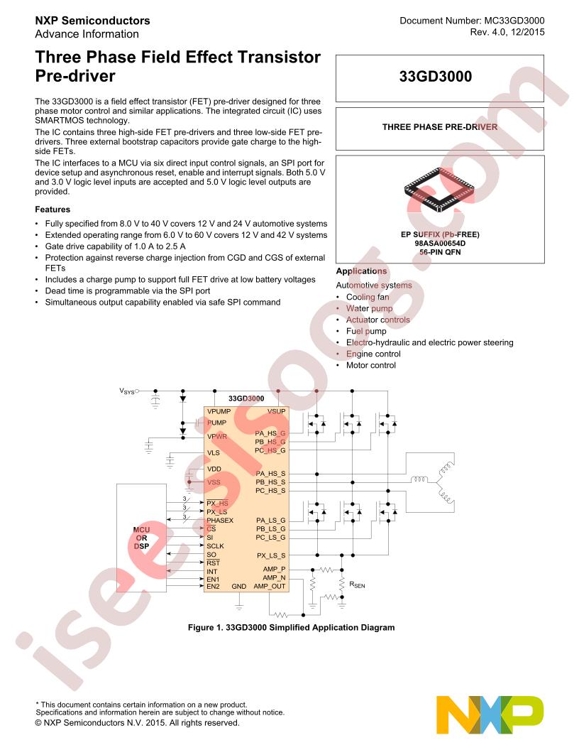 MC33GD3000 Datasheet