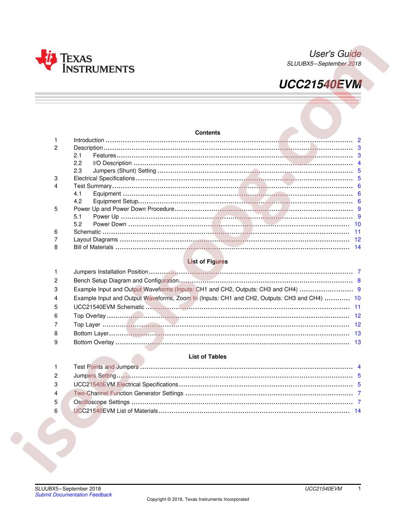 UCC21540EVM User Guide