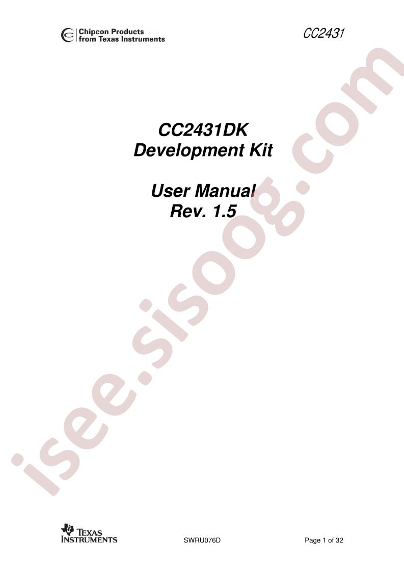 CC2431DK Dev Kit