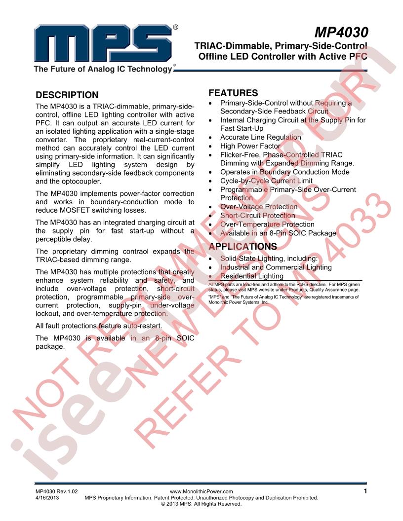 MP4030 Datasheet