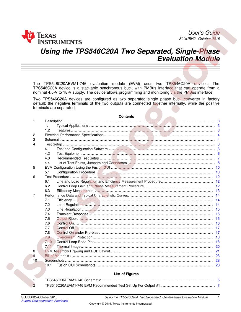 TPS546C20AEVM1-746 User Guide