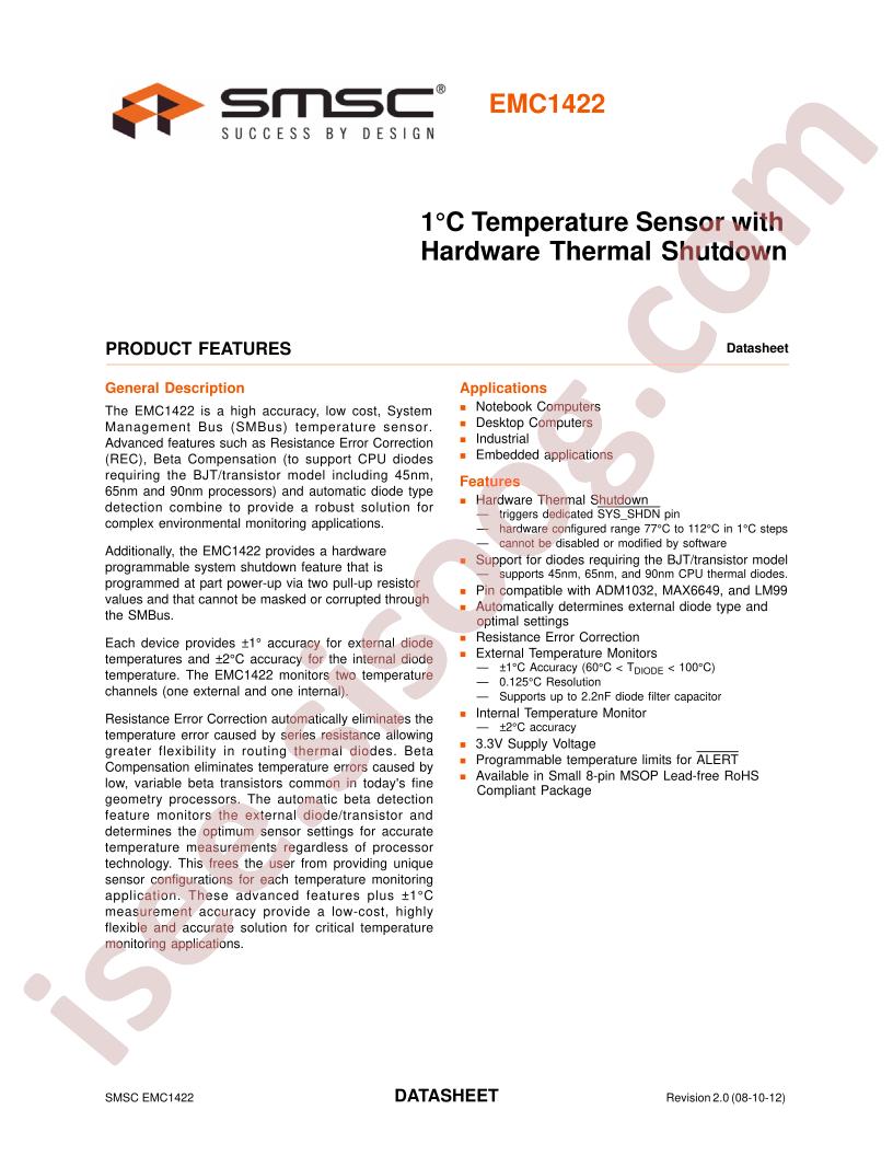 EMC1422 Datasheet