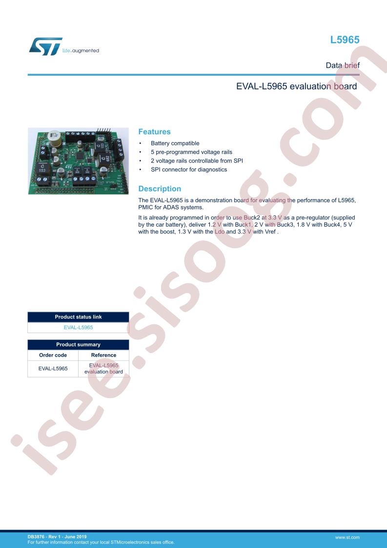 EVAL-L5965 Data Brief