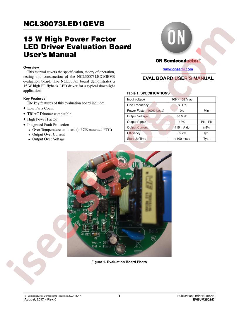 NCL30073LED1GEVB