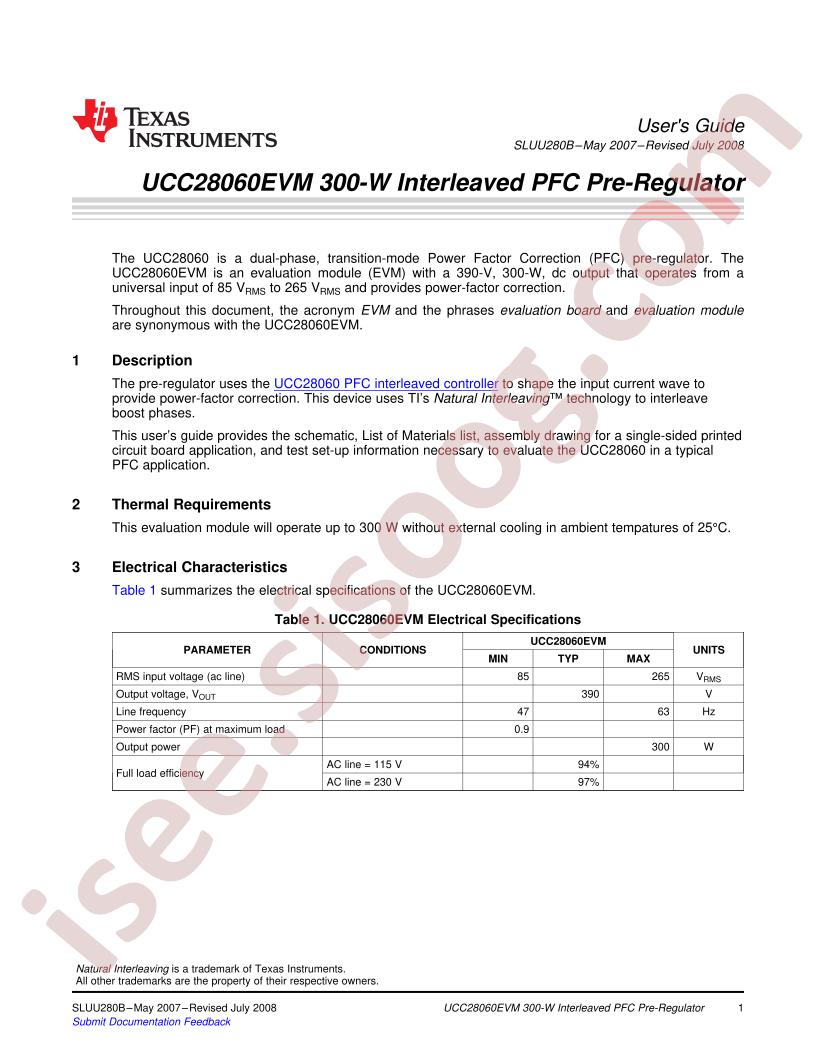 UCC28060EVM Guide