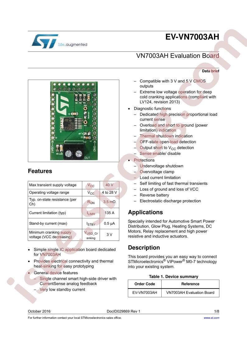 EV-VN7003AH Brief