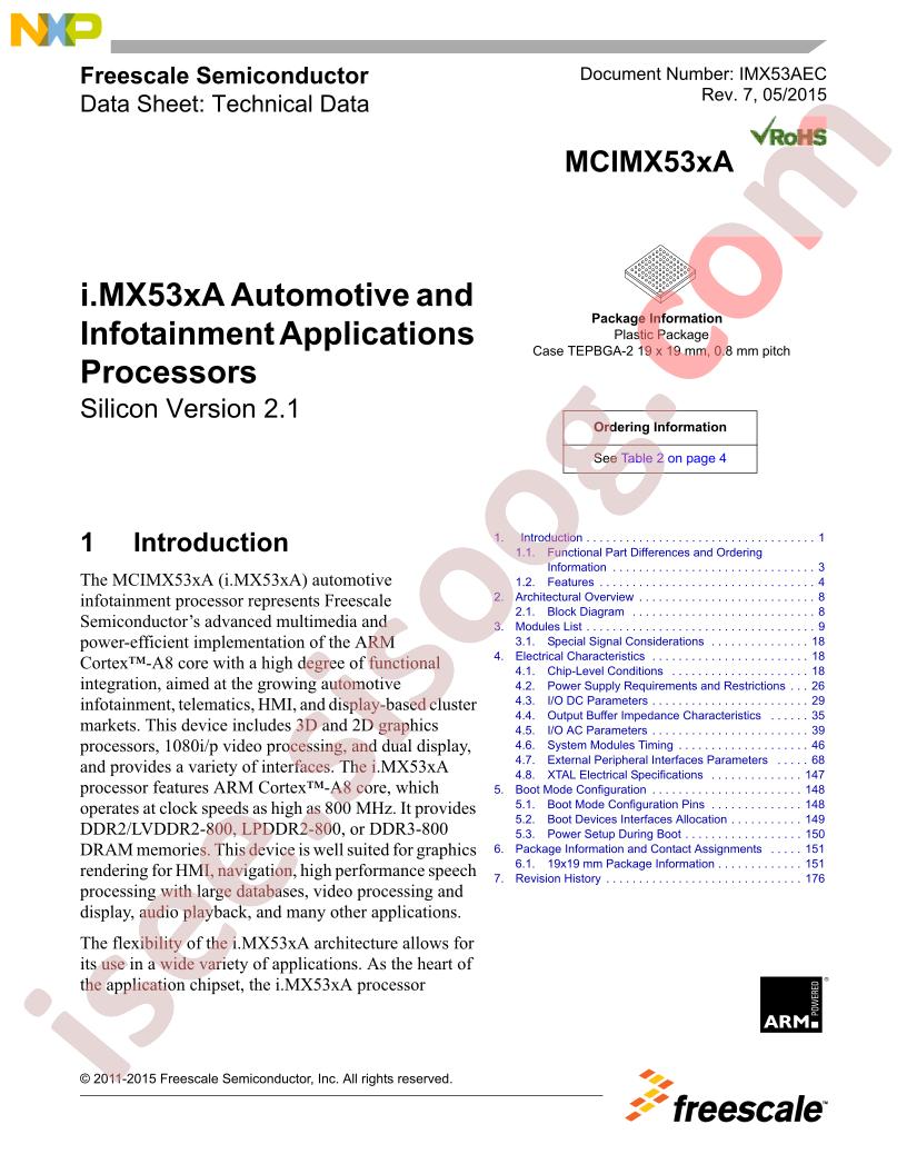 MCIMX534A, MCIMX536A