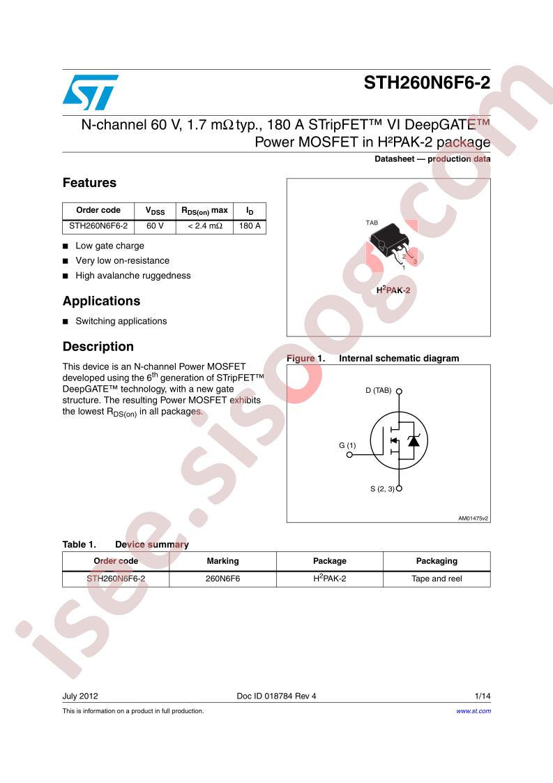 STH260N6F6(-2)