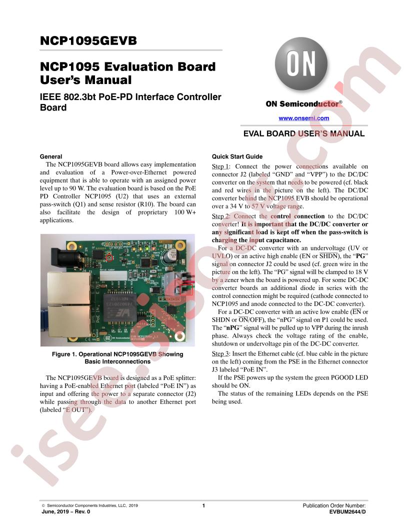 NCP1095GEVB Manual