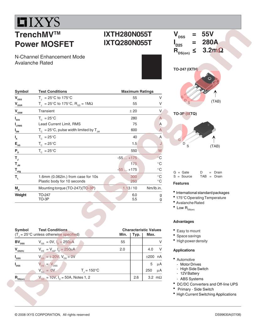 IXT(H,Q)280N055T