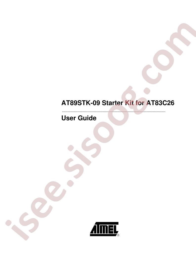 AT89STK-09 Eval Board for AT83C26