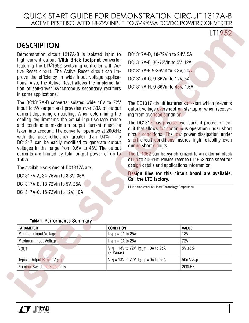 DC1317A-B Quick Start Guide