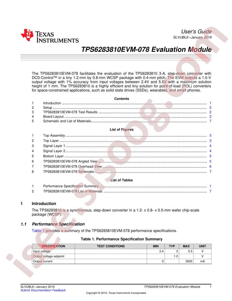 TPS6283810EVM-078 User Guide