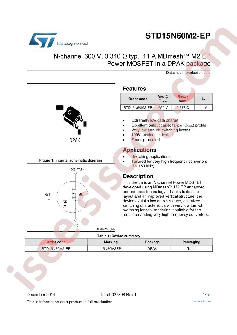 STD15N60M2-EP
