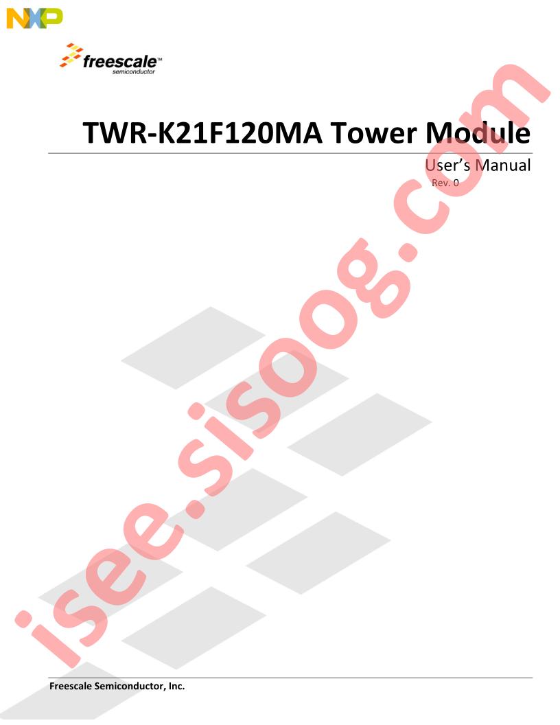 TWR-K21F120MA User Guide