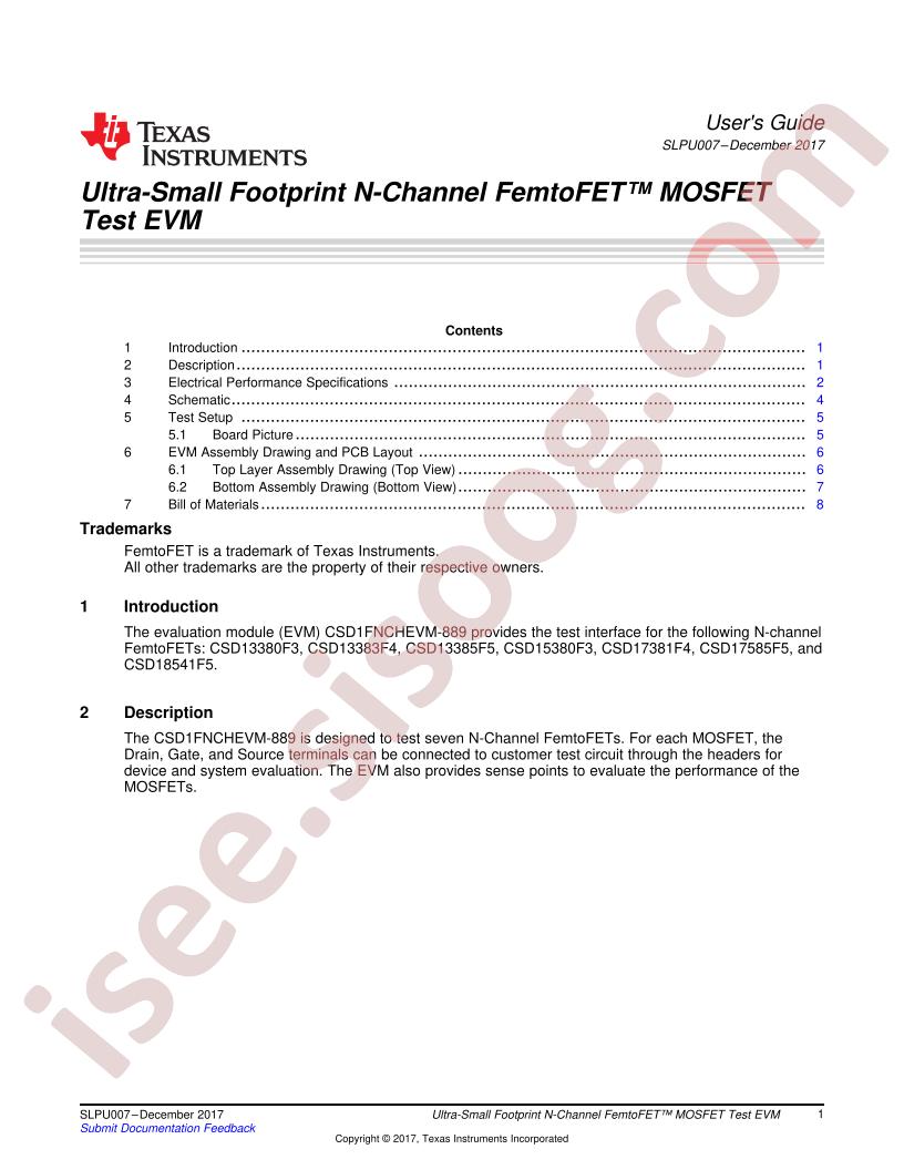 CSD1FNCHEVM-889 User Guide