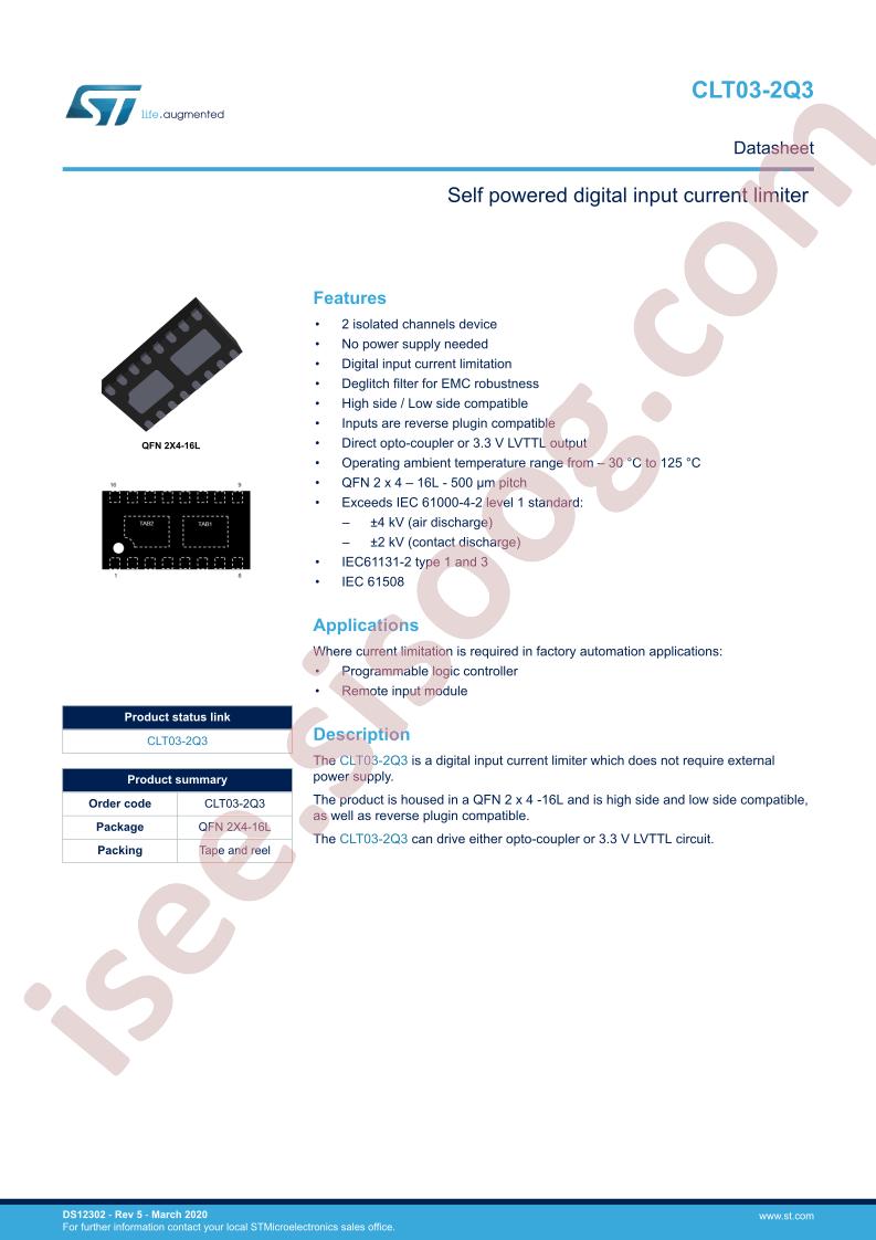 CLT03-2Q3 Datasheet