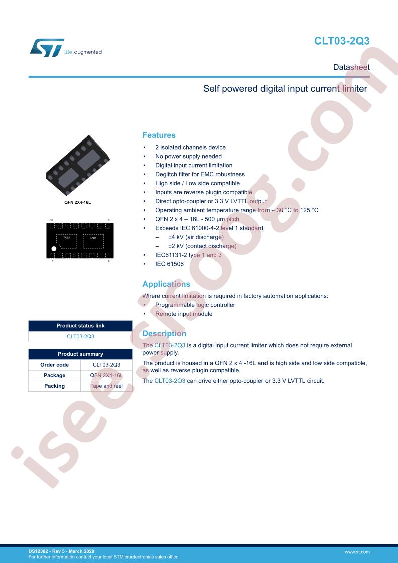 CLT03-2Q3 Datasheet