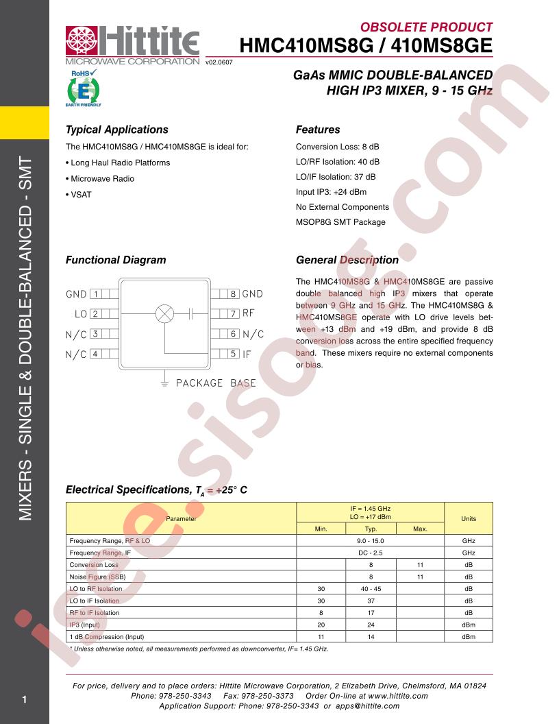 HMC410MS8G,E