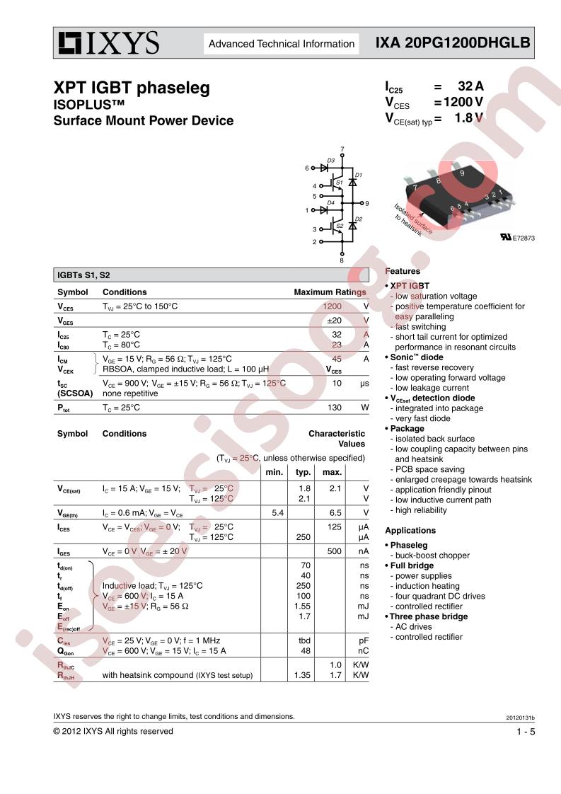 IXA20PG1200DHGLB