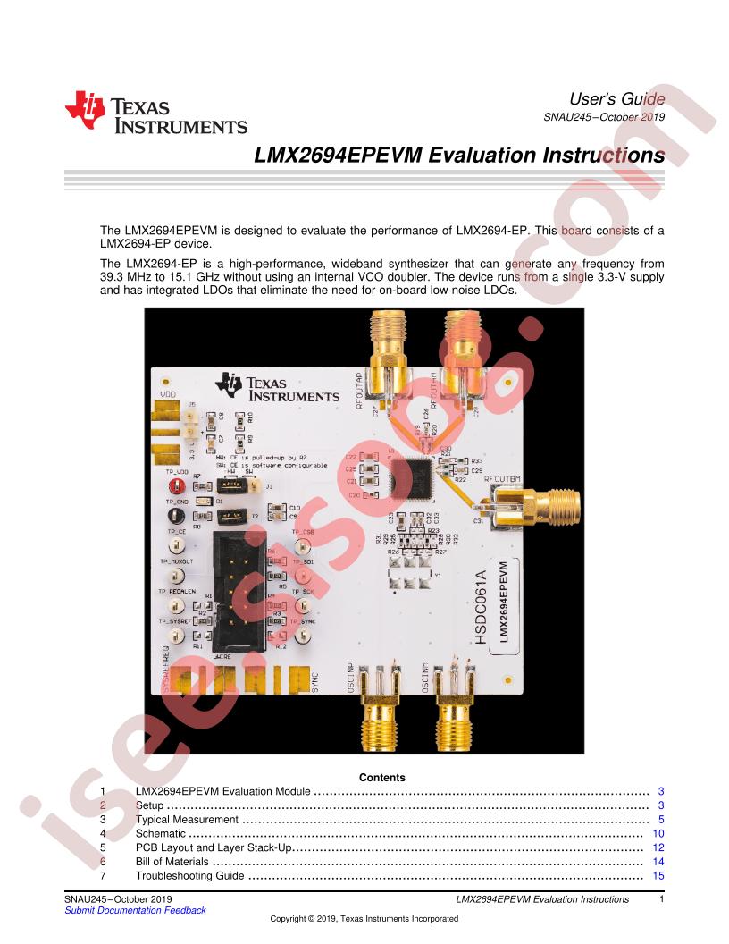LMX2694EPEVM