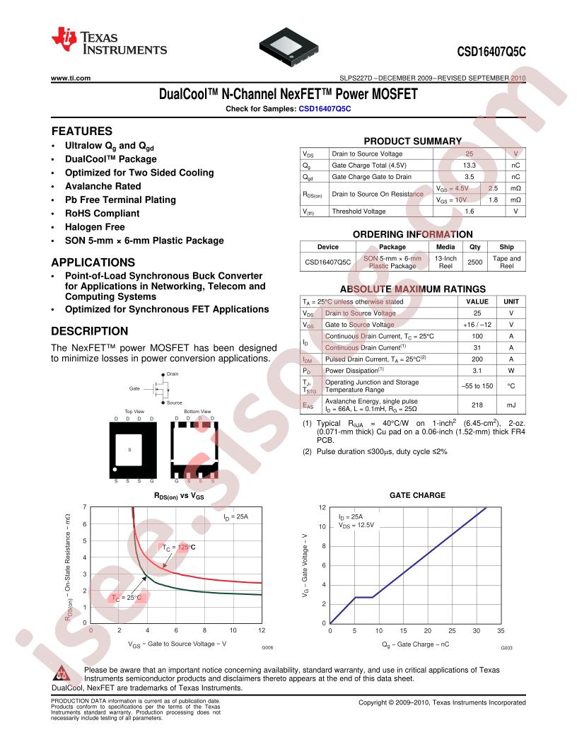 CSD16407Q5C