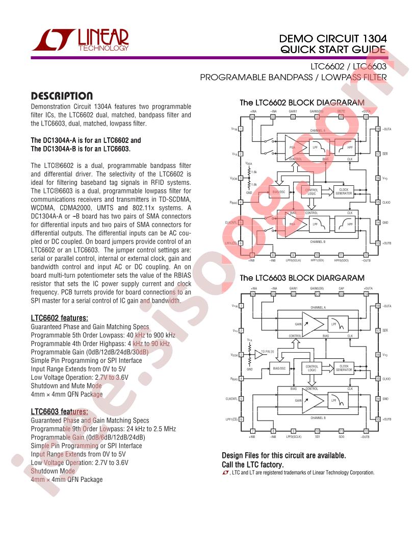 DC1304 Quick Start Guide