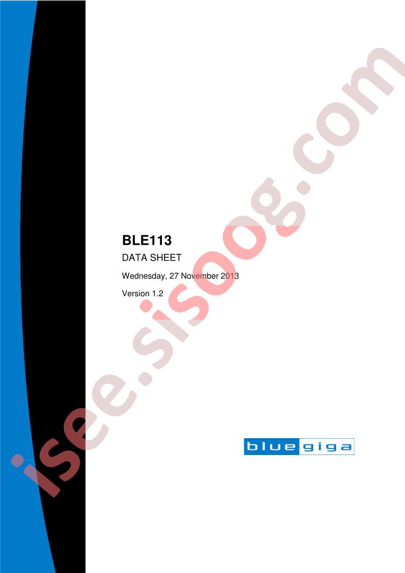 BLE113 Datasheet